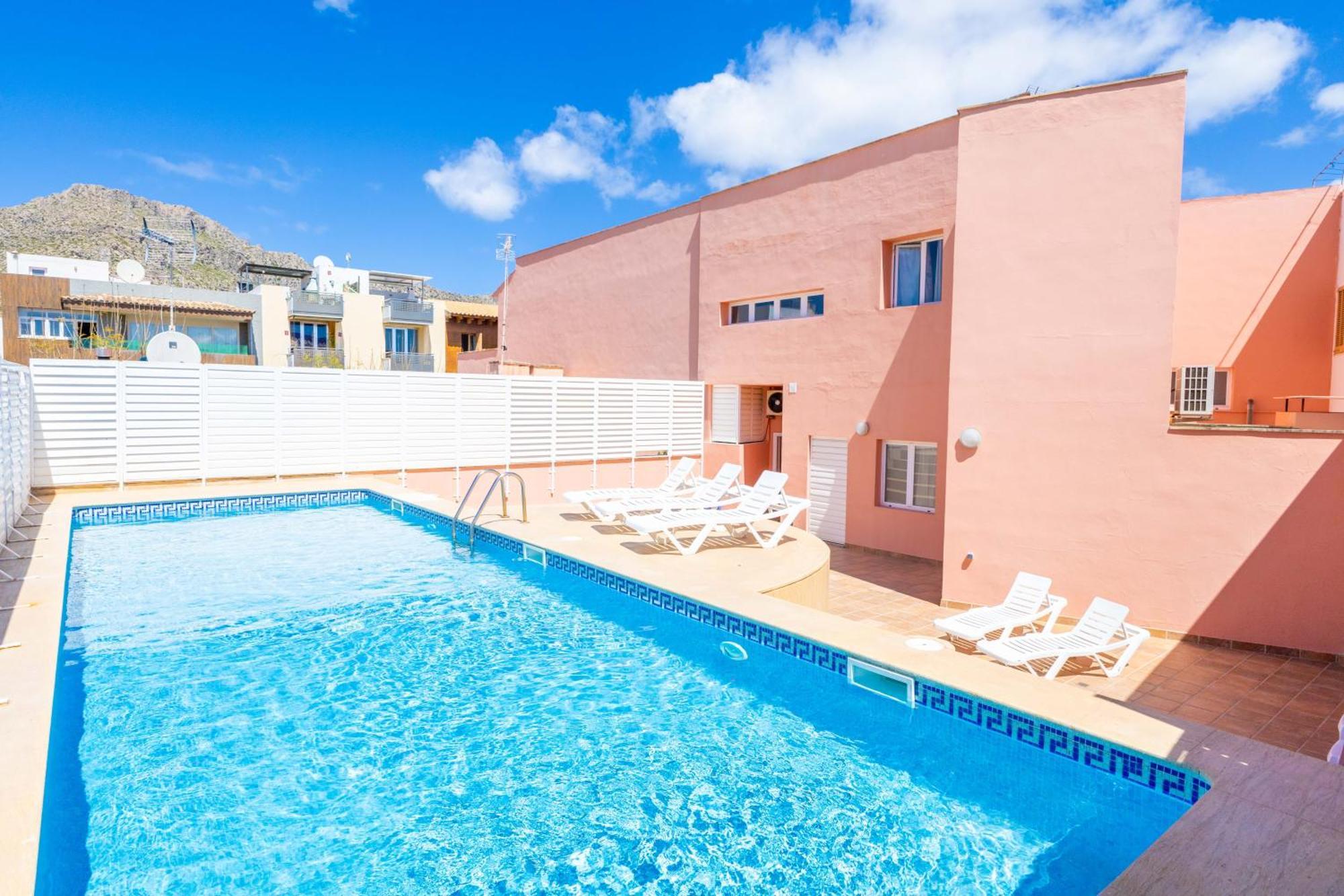 Nice Apartment With Wifi And Pool Port de Pollença Exteriör bild
